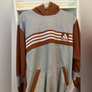 brown adidas hoodie